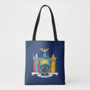 Bolso De Tela Moda De La Bandera Del Estado De Nueva York De Gua