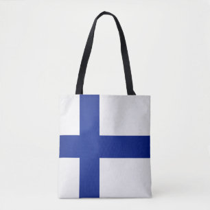 Bolso De Tela Moda de la bandera finlandesa de Guay