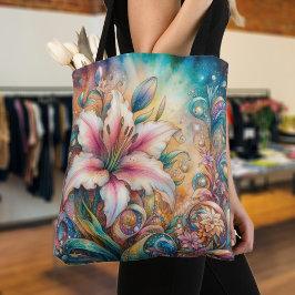 Bolso De Tela Moda de Lily del Art Nouveau caprichosa