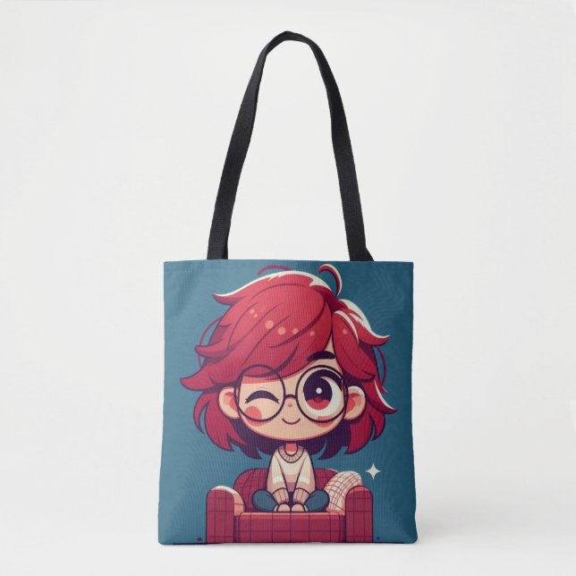 Bolso De Tela Moda de ojos Winking (Anverso)