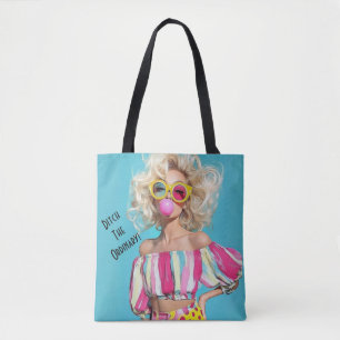 Bolso De Tela Moda de personalizable rubia "Ditch The Ordinary"