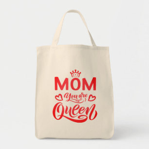 Bolso De Tela Moda Diseño Typografía Mamá Eres La Reina