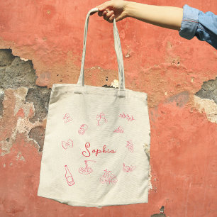 Bolso De Tela Moda 'Eso es más' Personalizable de tema italiano