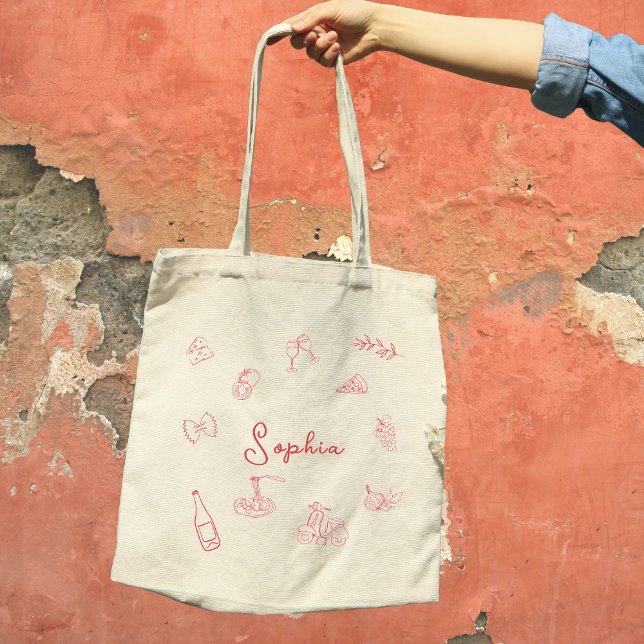 Bolso De Tela Moda 'Eso es más' Personalizable de tema italiano (Subido por el creador)