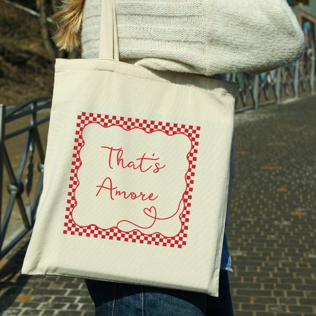 Bolso De Tela Moda 'Eso es más' Personalizable de tema italiano (Subido por el creador)