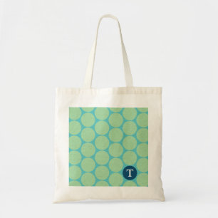 Bolso De Tela Moda Grandes puntos de Polka Verde Verde azulado