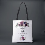 Bolso De Tela Moda Lavender Navy Floral azul madre de la novia<br><div class="desc">El encantador diseño de la tarjeta con hermosas flores azul marino y lavanda de color agua, divisor floral, un hermoso guión de escritura a mano y fuentes especiales. Puede reemplazar todo el guión para que se ajuste a sus necesidades. Utilice la herramienta Personalizar para agregar su información y realizar cambios....</div>