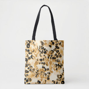 Bolso De Tela Moda Leopard: Elegancia de patrones de época.