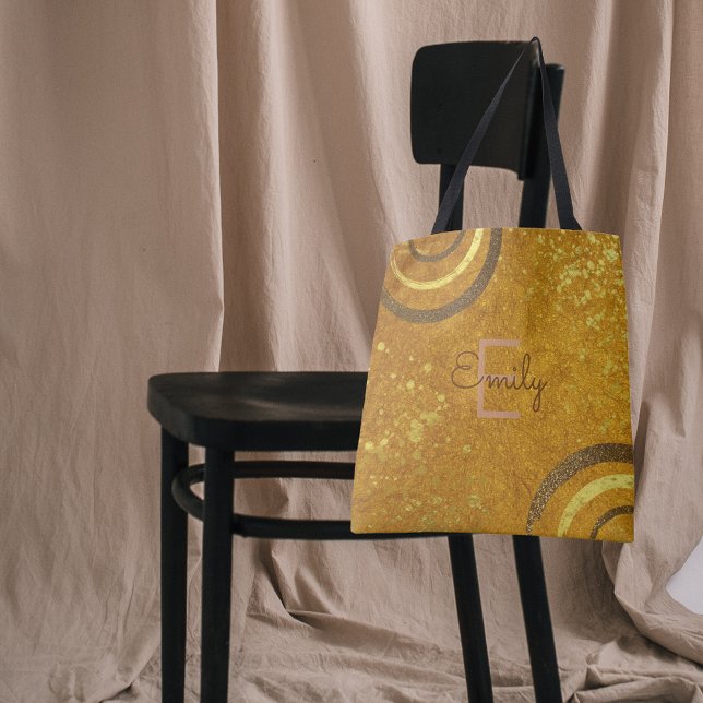 Bolso De Tela Moda moderna de moda Glam Fancy Brown Gold Purpuri (Subido por el creador)