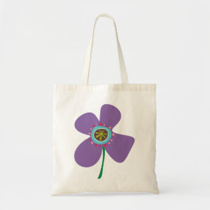 Bolso De Tela Moda Morado Daisy Pop Verano Flor Whimsical Cuto
