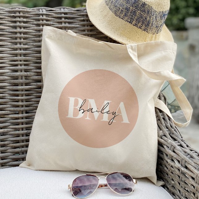 Bolso De Tela Moda Personalizada de las iniciales del monograma (Subido por el creador)
