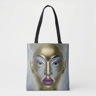 Bolso De Tela Moda: Retrato de mujer africana en feminidad