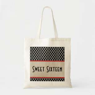 Bolso De Tela Moda roja Quatrefoil Sweet 16 Bag