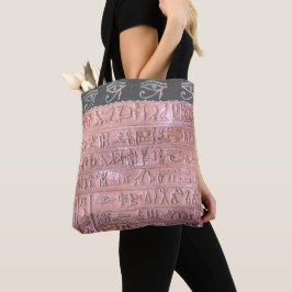 Bolso De Tela Moda Rosada Rubor Jeroglíficos Ojo de Ra