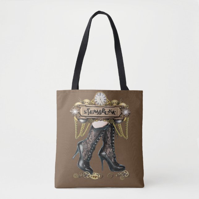 Bolso De Tela Moda Steampunk (Anverso)