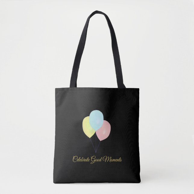 Bolso De Tela Moda Tres globos Tote Bag (Anverso)