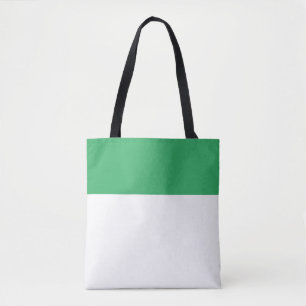 Bolso De Tela Moda Verano Mar Blanco Verde Bloque de color sin f