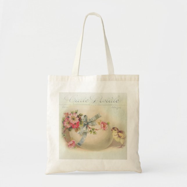 Bolso De Tela Moda y huevo de Semana Santa de Victoria (Frente)