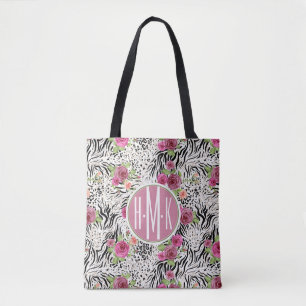 Bolso De Tela Modele con el monograma de los estampados de