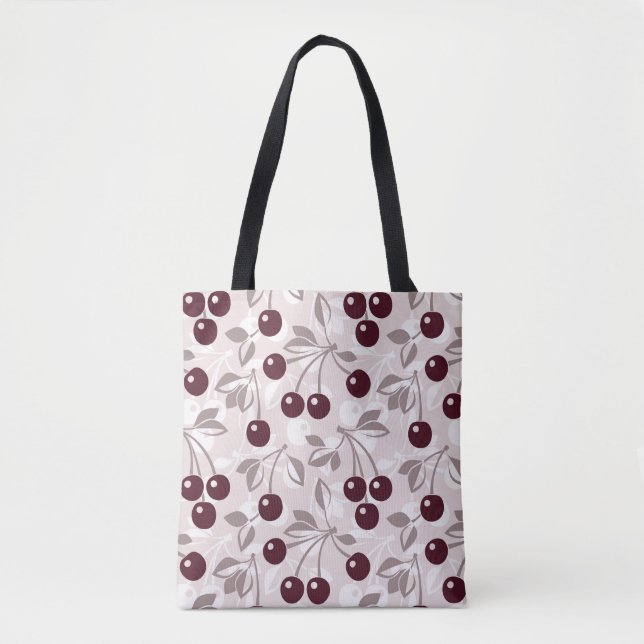 Bolso De Tela Modele con las cerezas 2 (Anverso)