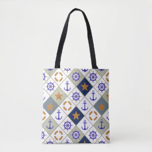 Bolso De Tela Modelo 2 del tema del mar