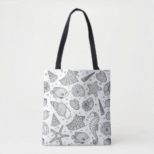 Bolso De Tela Modelo 3 de los habitantes del océano