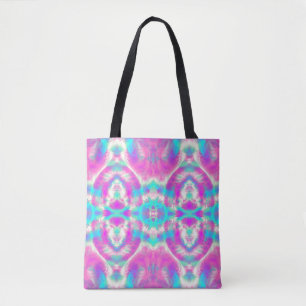 Bolso De Tela Modelo abstracto rosa y azul SUPER GUAY