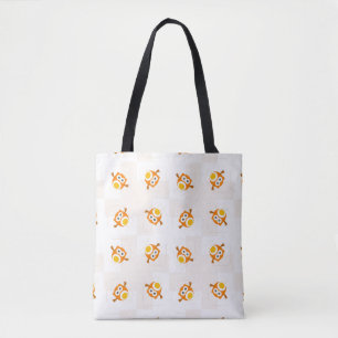 Bolso De Tela Modelo anaranjado del ilustracion del búho