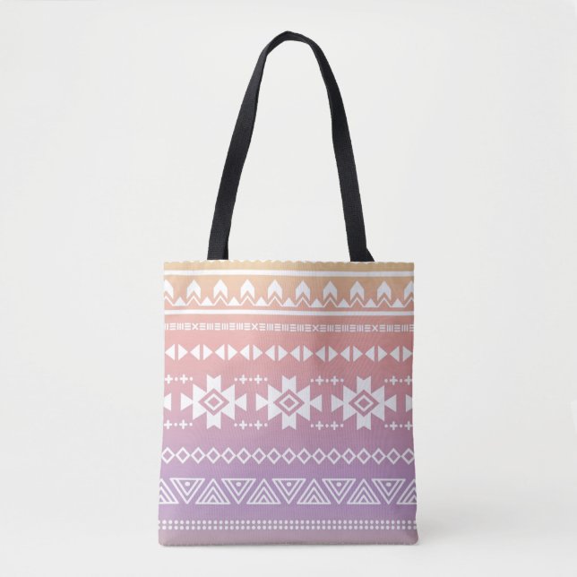 Bolso De Tela Modelo azteca tribal del ombre (Anverso)