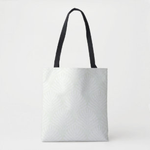 Bolso De Tela Modelo clásico del follaje en blanco y verde
