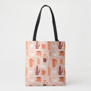 Bolso De Tela Modelo con las bebidas y el texto