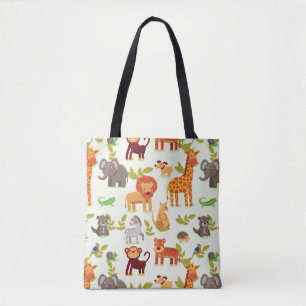 Bolso De Tela Modelo con los animales del dibujo animado