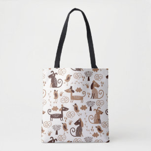 Bolso De Tela modelo con los perros lindos