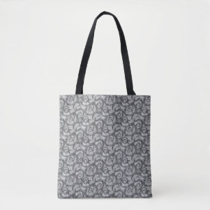 Bolso De Tela Modelo de espirales abstractas que se sobrepone