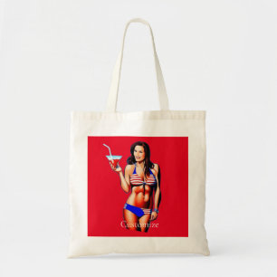 Bolso De Tela Modelo de fitness bikini patriótico Thunder_Cove