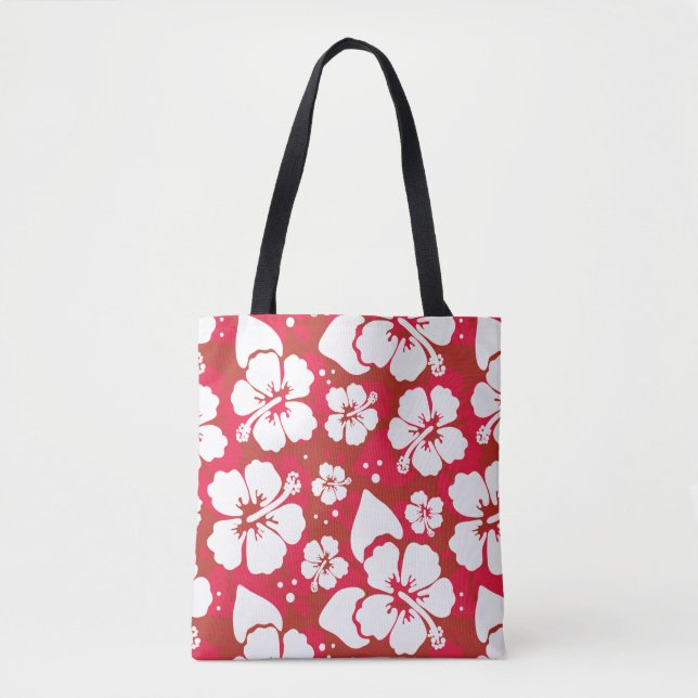 Bolso De Tela Modelo de flores del hibisco (Anverso)