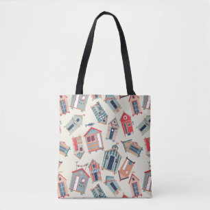 Bolso De Tela Modelo de la choza de la playa