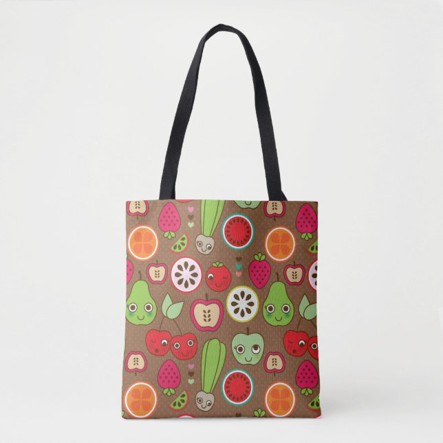 Bolso De Tela Modelo de la cocina de la fruta (Anverso)
