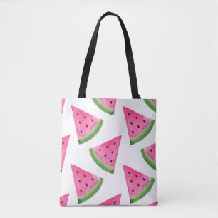 Bolso De Tela Modelo de la cuña de la sandía de la acuarela