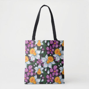 Bolso De Tela Modelo de la elegancia con las flores 2 del