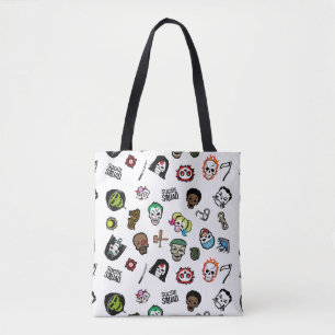Bolso De Tela Modelo de la emoji del pelotón del suicidio del