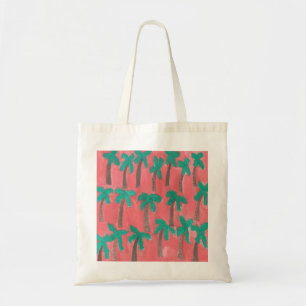 Bolso De Tela Modelo de la palmera de la acuarela