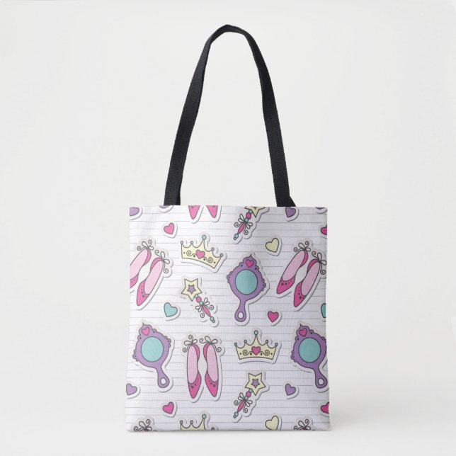 Bolso De Tela modelo de la princesa de la mariposa (Anverso)