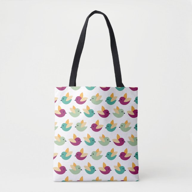 Bolso De Tela Modelo de los pájaros (Anverso)