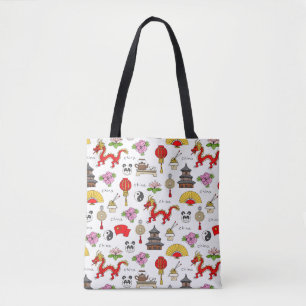 Bolso De Tela Modelo de los símbolos de China