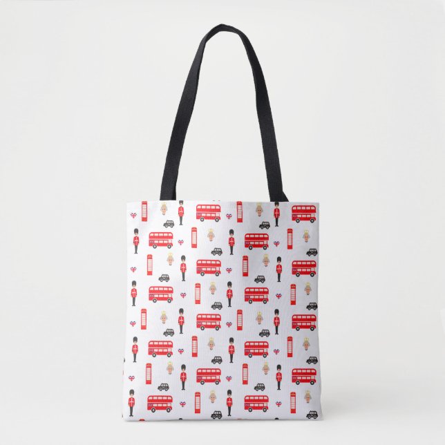 Bolso De Tela Modelo de los símbolos de Inglaterra (Anverso)