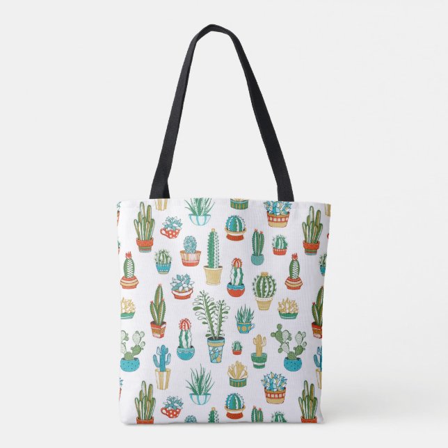 Bolso De Tela Modelo de los Succulents (Reverso)