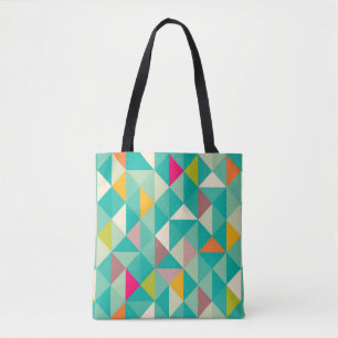 Bolso De Tela Modelo de los triángulos