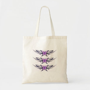 Bolso De Tela modelo de mariposa tribal triple