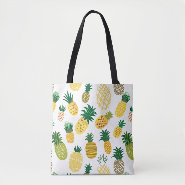 Bolso De Tela Modelo de moda de la piña (Anverso)